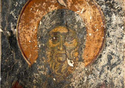 Wandern auf Kreta: Byzantinisches Fresko